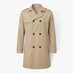 Old Fortune | Heren trenchcoat met dubbele rij knopen en ceintuur