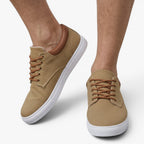 Old Fortune | Męskie Płócienne Sneakersy z Wiązaniem i Gumową Podeszwą