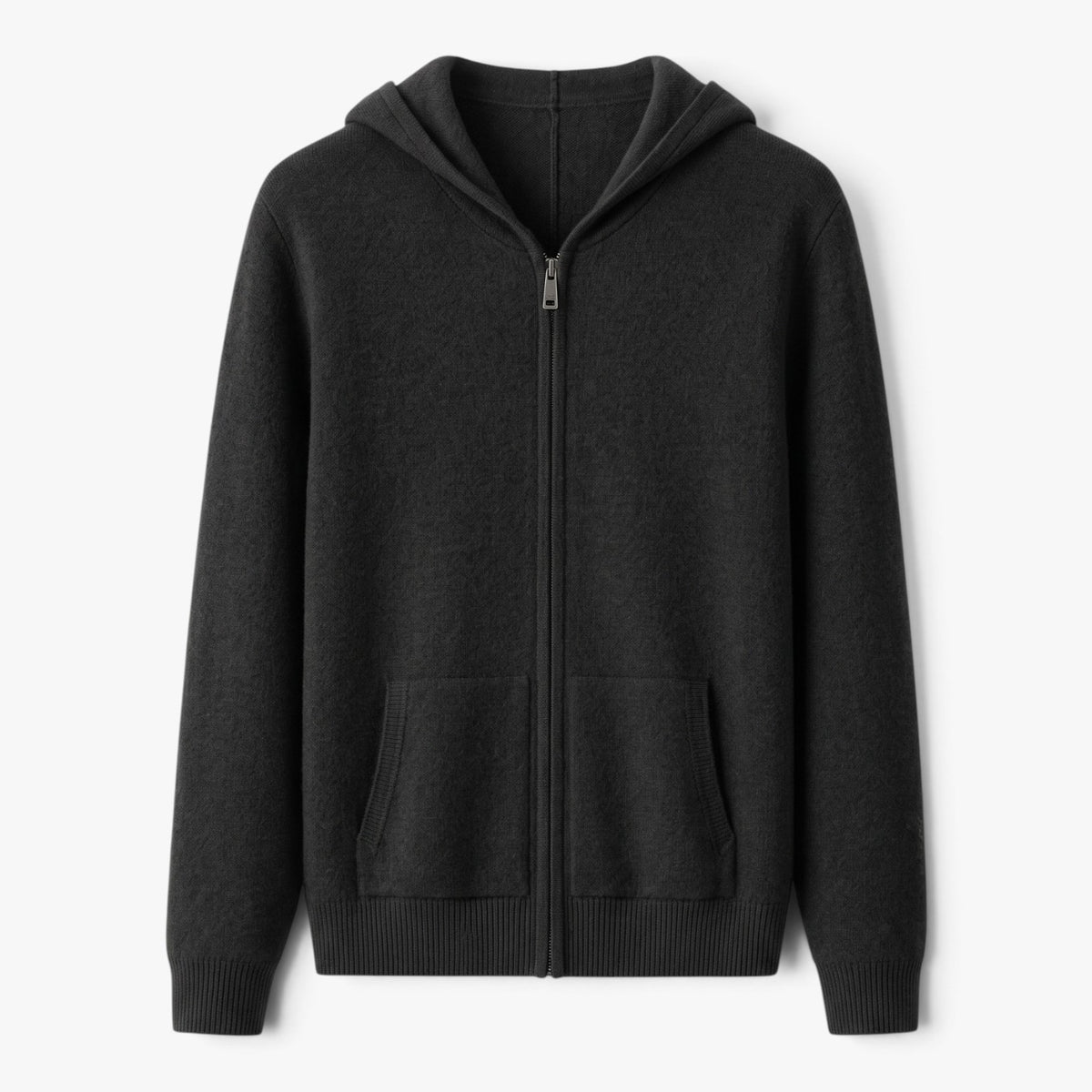 Old Fortune | Herren-Strickpullover mit Kapuze und Reißverschluss