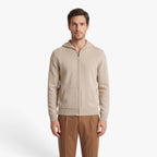 Old Fortune | Herren-Strickpullover mit Kapuze und Reißverschluss