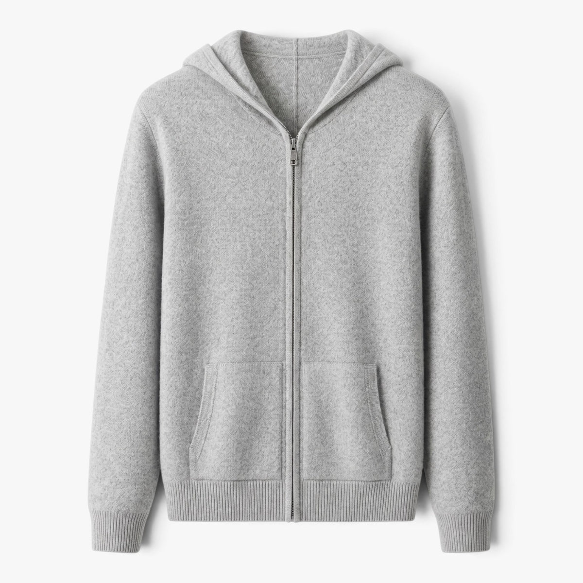 Old Fortune | Herren-Strickpullover mit Kapuze und Reißverschluss