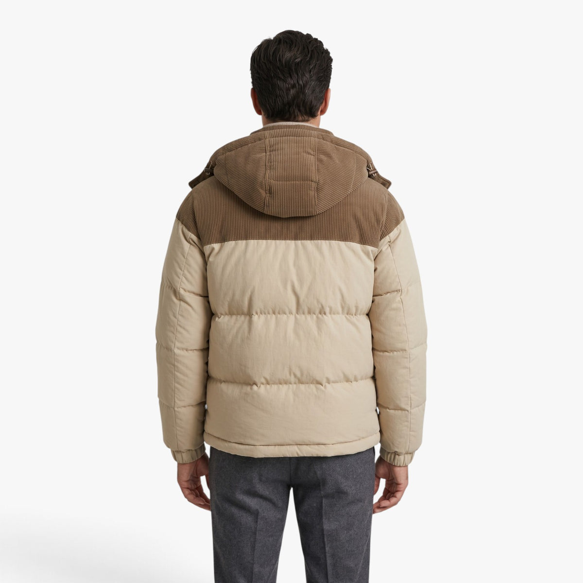Old Fortune | Men's quilted hooded jacket