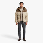 Old Fortune | Men's quilted hooded jacket