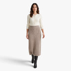 Old Fortune | Damen-Maxirock mit flauschiger Textur und geradem Schnitt