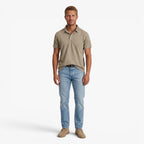 Old Fortune | Men's Vintage Polo Shirt with Washed-Out Fabric Effect