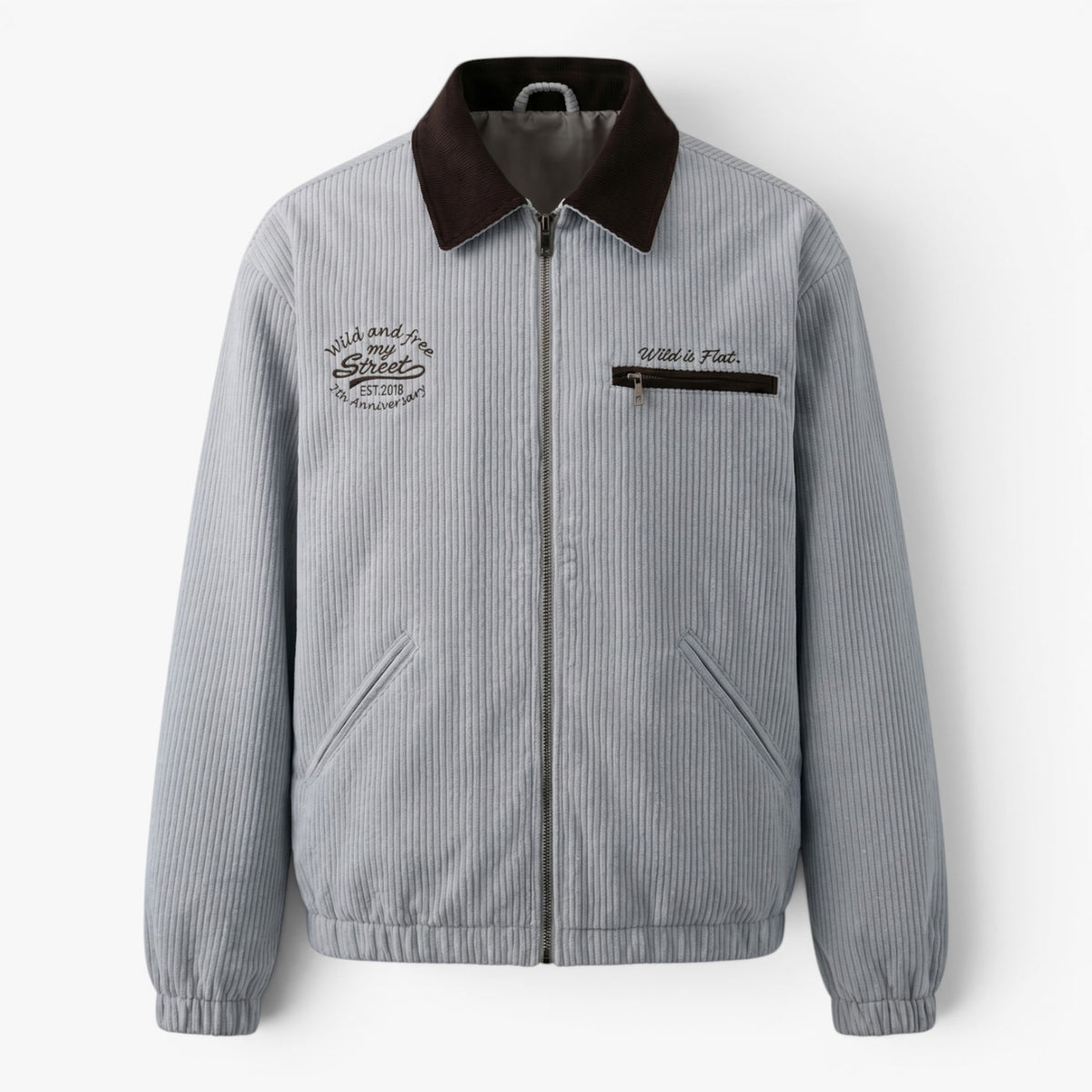 Old Fortune | Herren Vintage Cordjacke mit kontrastierendem Kragen