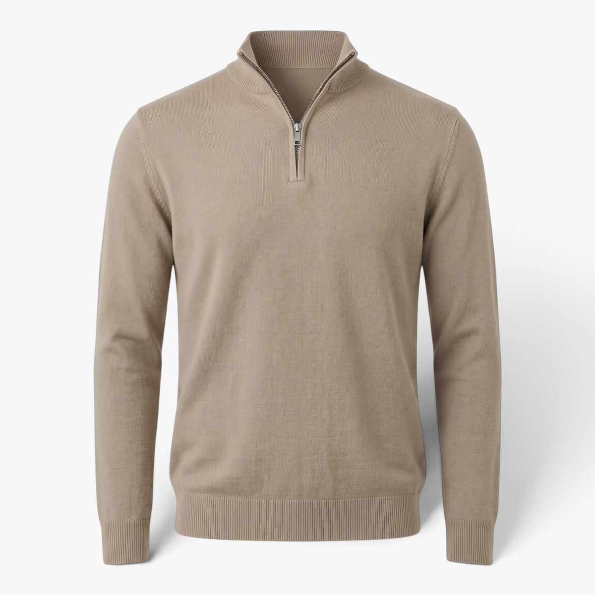 Old Fortune | Herrenpullover mit Reißverschluss am Kragen