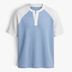 Old Fortune | Herren-Henley-Shirt mit Waffelstruktur