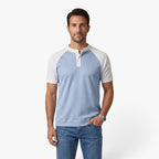 Old Fortune | Herren-Henley-Shirt mit Waffelstruktur