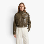 Old Fortune | Women's Short Stand-Collar Jacket