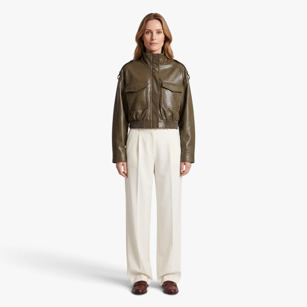 Old Fortune | Women's Short Stand-Collar Jacket