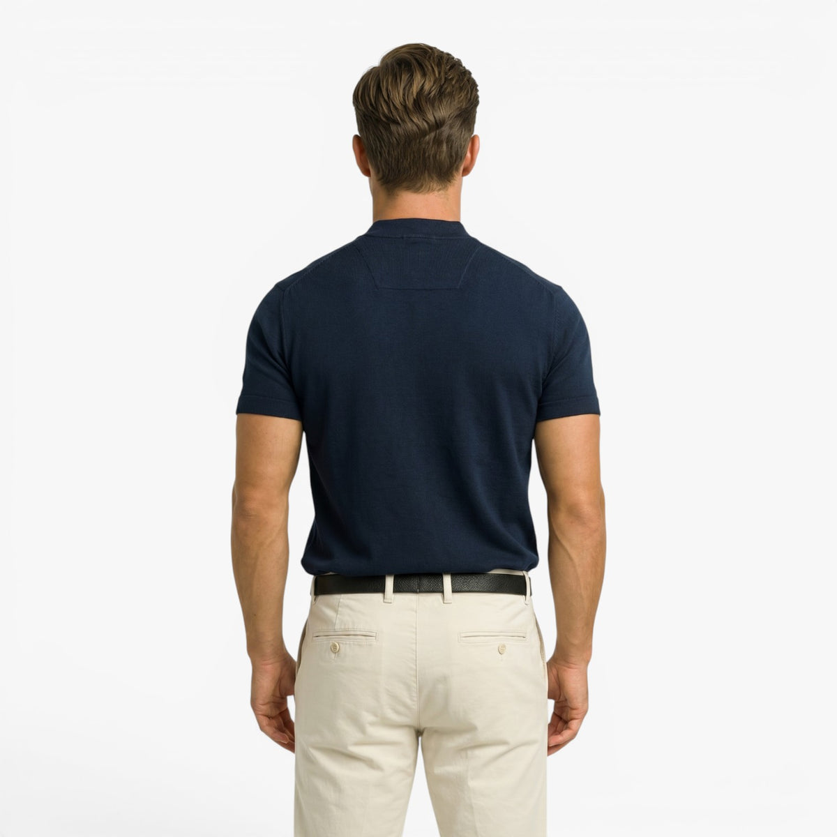 Old Fortune | Heren casual shirt met opstaande kraag  