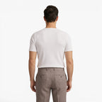 Old Fortune | Heren T-shirt met Ribstructuur, Henley-hals en Knopen, Slim Fit