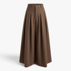 Old Fortune | Women's High-Waisted Pleated Maxi Skirt