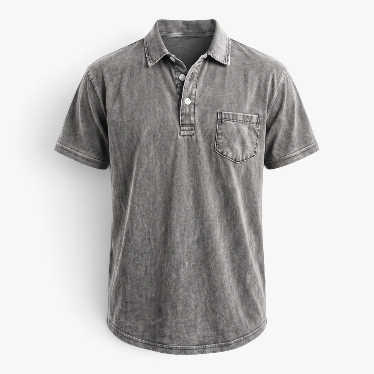 Old Fortune | Men’s Vintage Polo Shirt with Chest Pocket