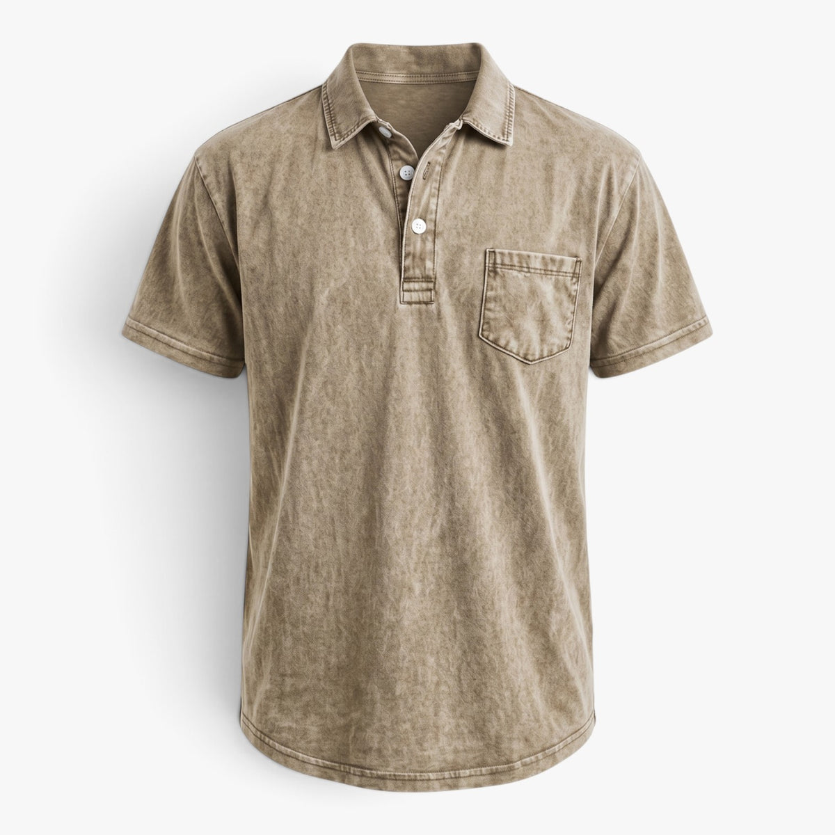 Old Fortune | Men’s Vintage Polo Shirt with Chest Pocket