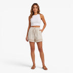 Old Fortune | Women's Boho Shorts with Lace Trim