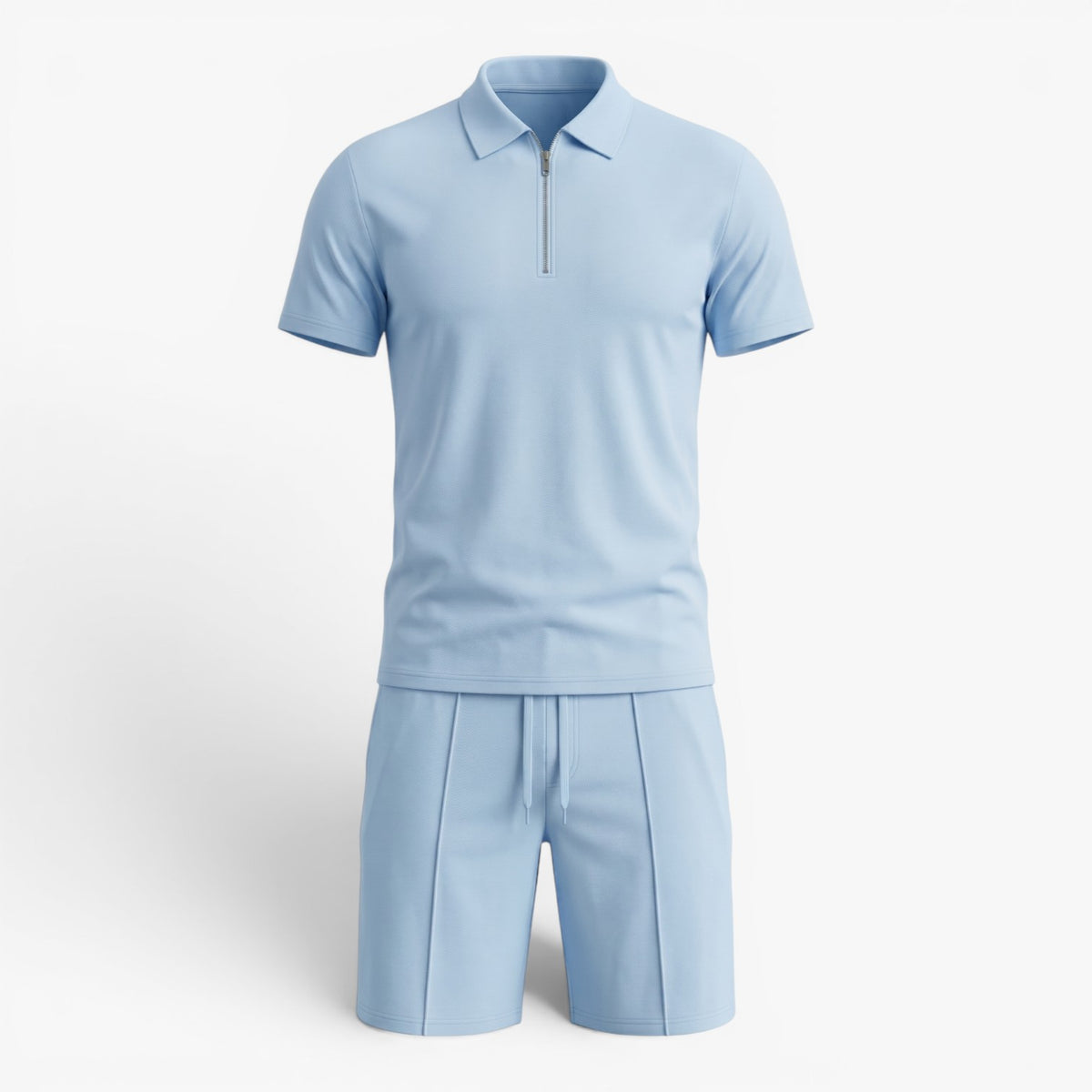 Old Fortune | Heren zomerset polo en shorts met rits  
