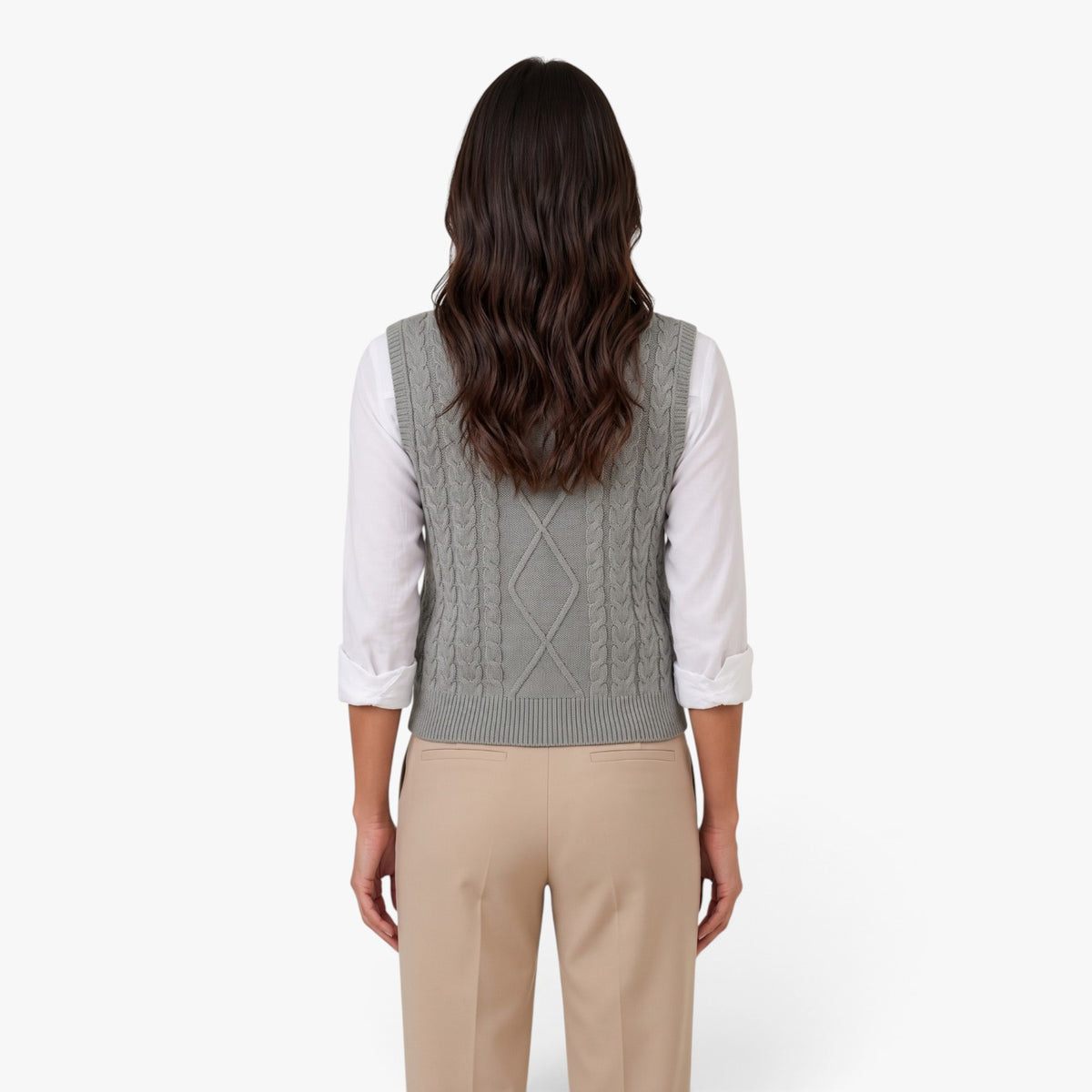 Old Fortune | Women's Knit Vest with V-Neck