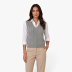 Old Fortune | Women's Knit Vest with V-Neck