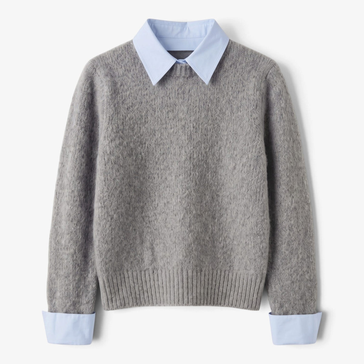 Old Fortune | Damski sweter z koszulowym kołnierzem