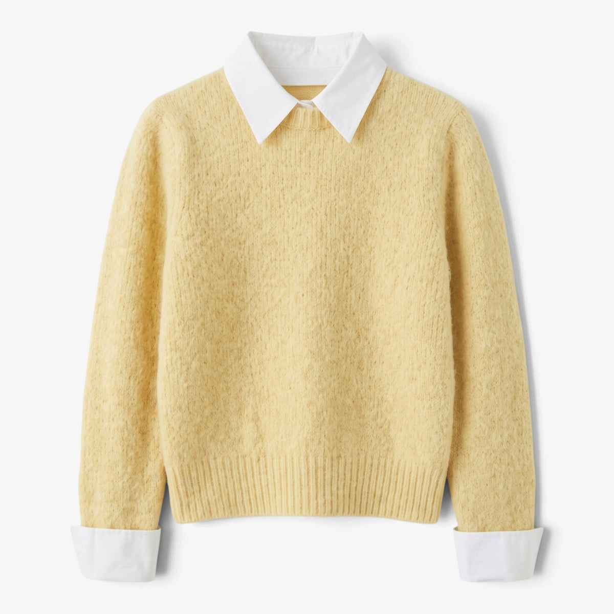 Old Fortune | Damski sweter z koszulowym kołnierzem