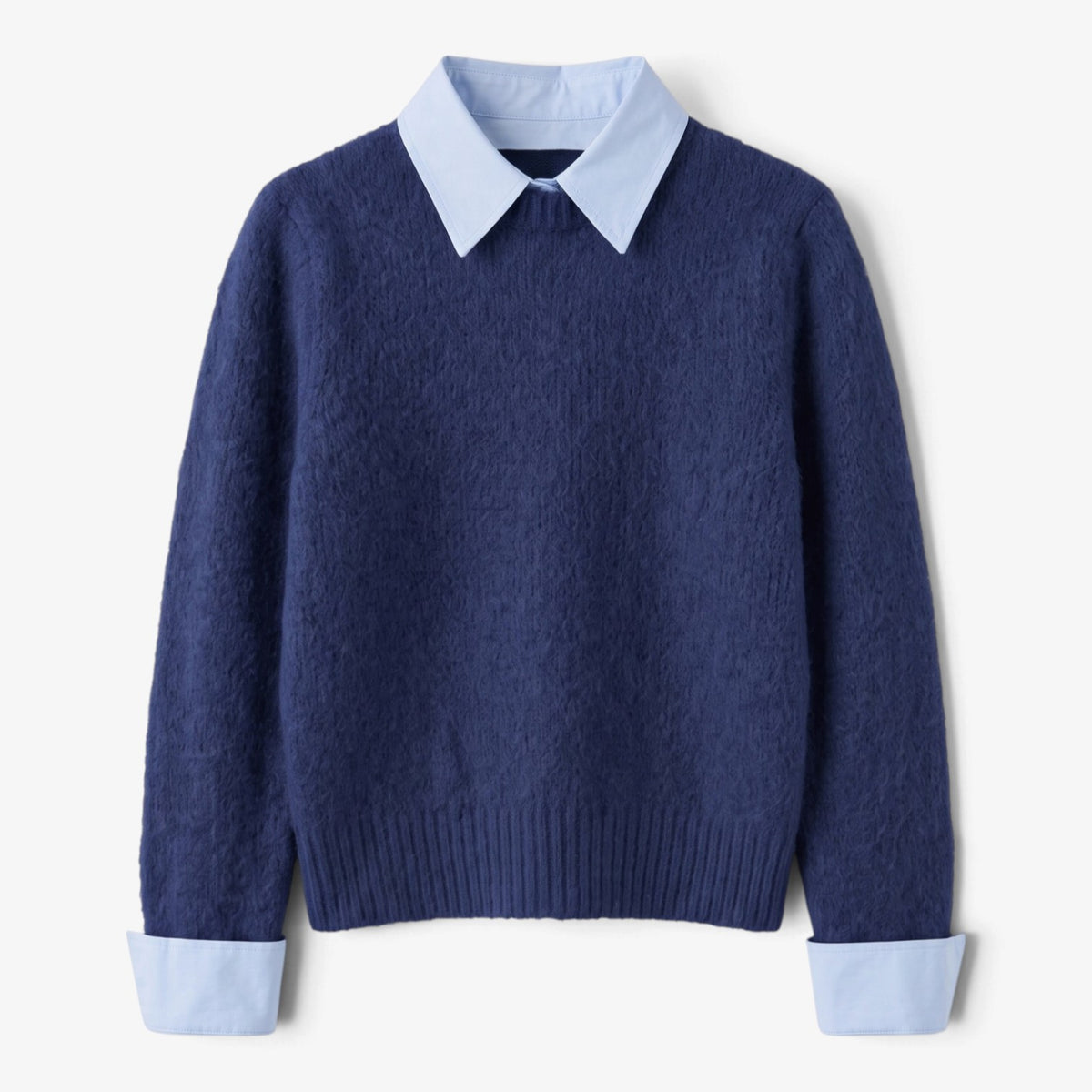 Old Fortune | Damski sweter z koszulowym kołnierzem