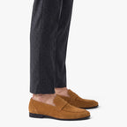 Old Fortune | Herren Wildleder Penny Loafers Elegante Slipper zum Hineinschlüpfen