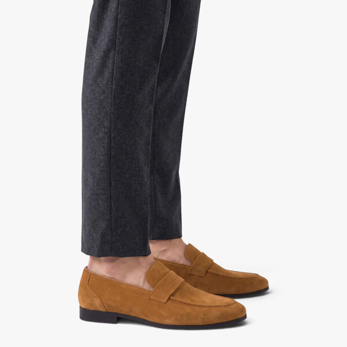 Old Fortune | Męskie Zamszowe Penny Loafers Eleganckie Mokasyny Wsuwane