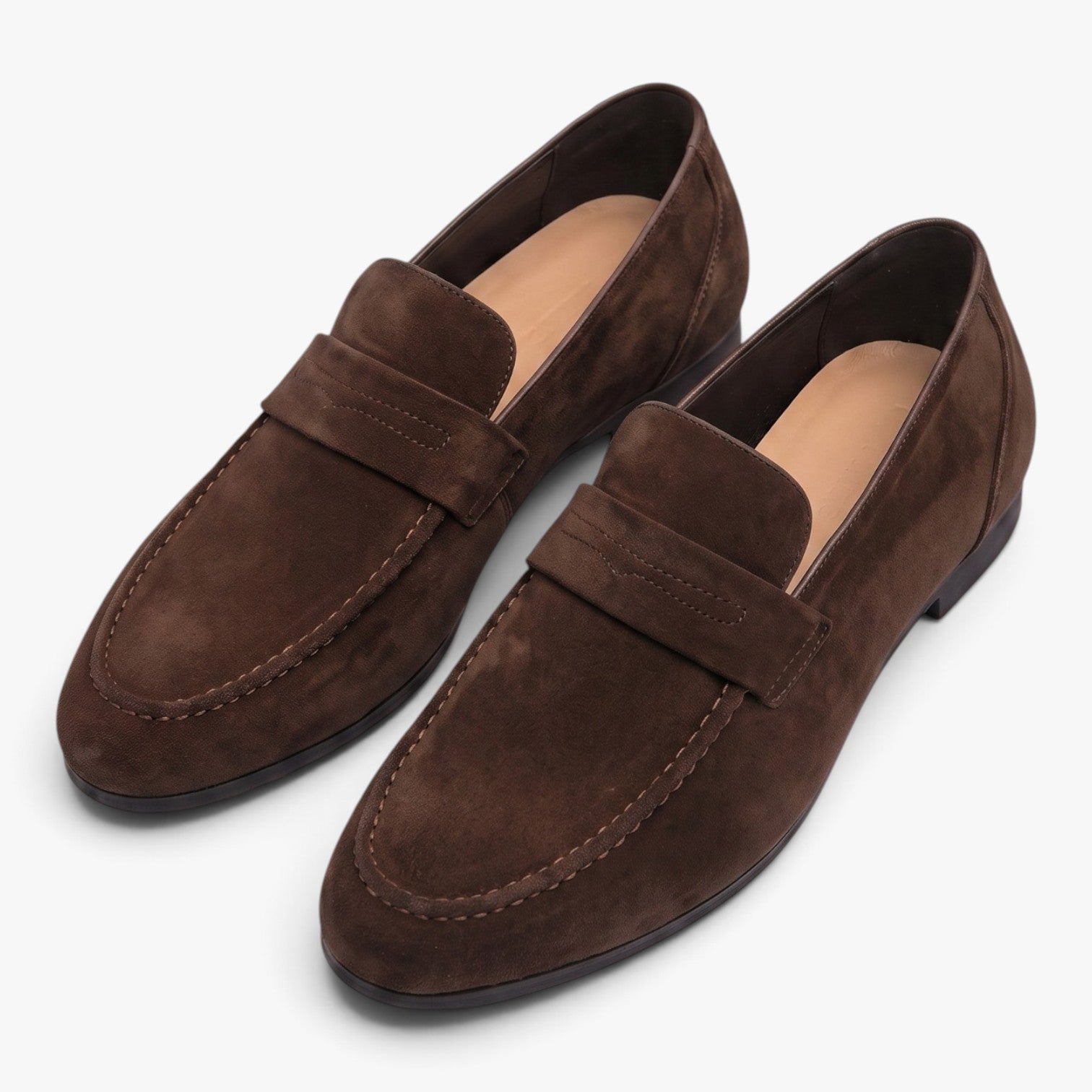 Old Fortune | Męskie Zamszowe Penny Loafers Eleganckie Mokasyny Wsuwane