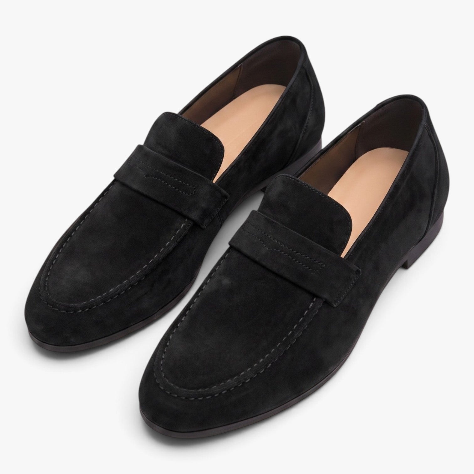 Old Fortune | Męskie Zamszowe Penny Loafers Eleganckie Mokasyny Wsuwane