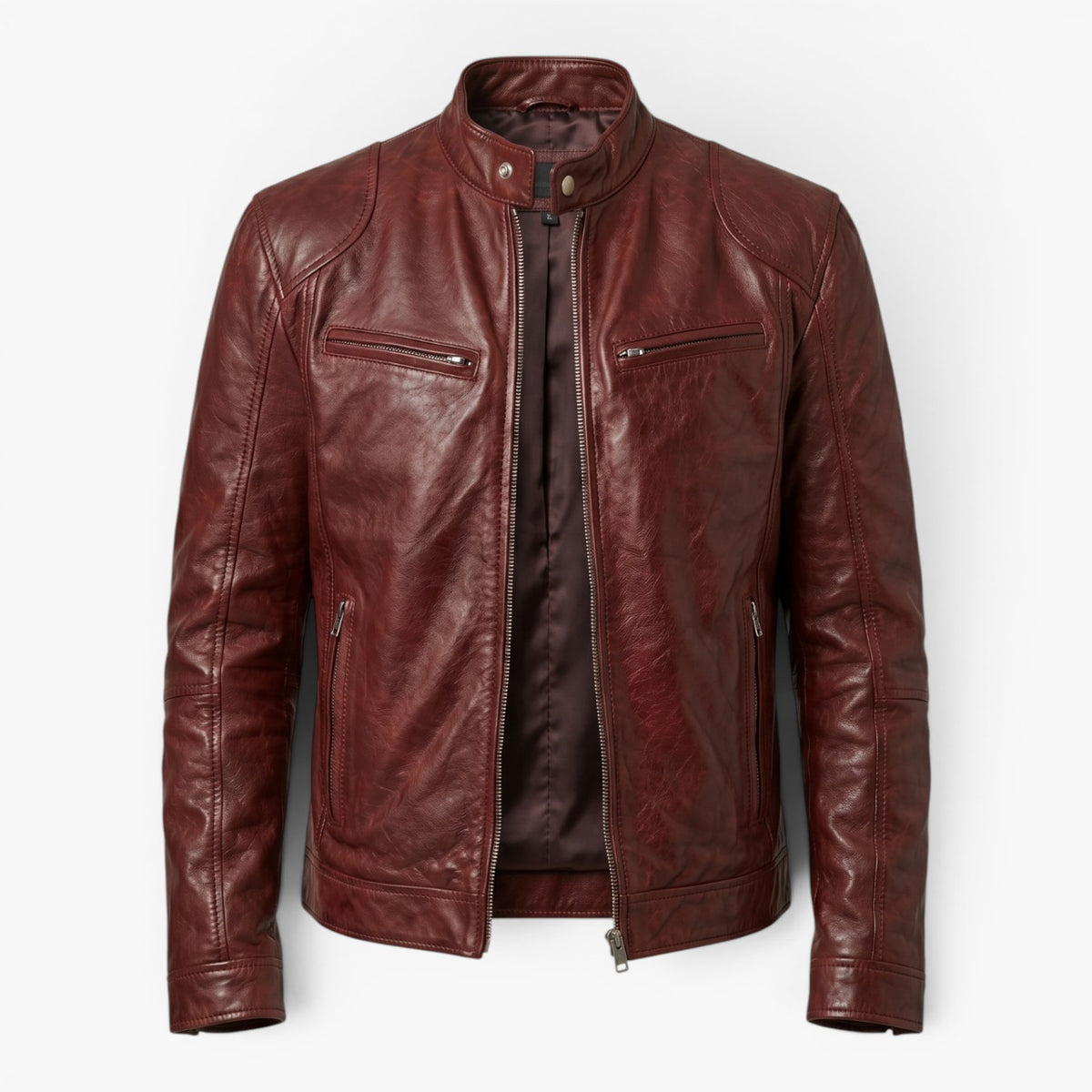 Old Fortune | Herren Vintage Leder-Motorradjacke