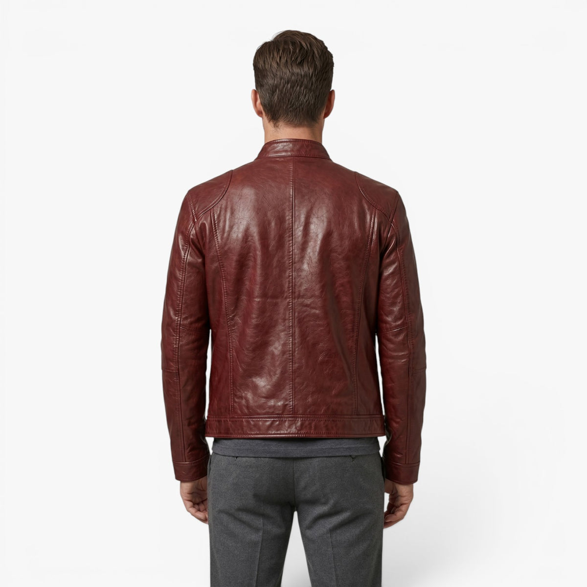 Old Fortune | Herren Vintage Leder-Motorradjacke