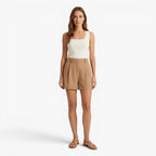 Old Fortune | Elegante Damen-Shorts mit Gürtel und hohem Bund