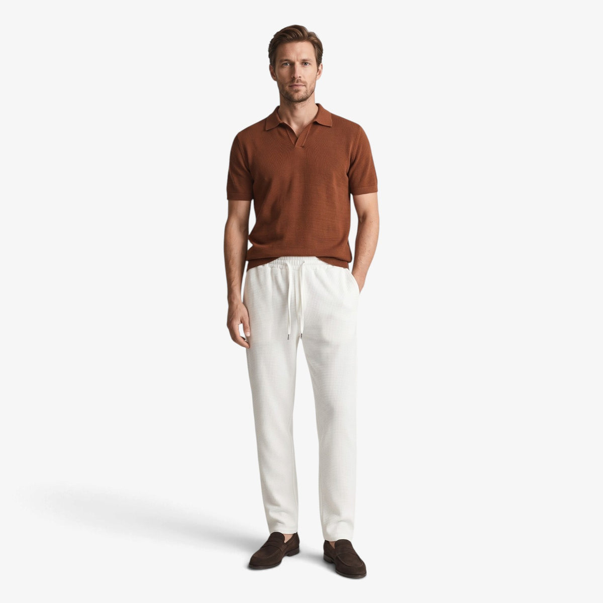 Old Fortune | Herrenhose mit geradem Schnitt und strukturierter Textur