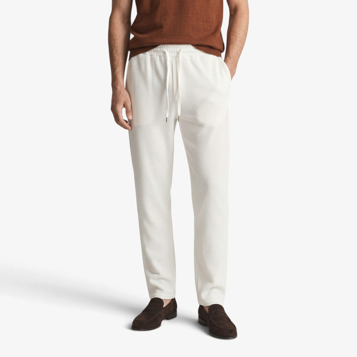 Old Fortune | Herrenhose mit geradem Schnitt und strukturierter Textur