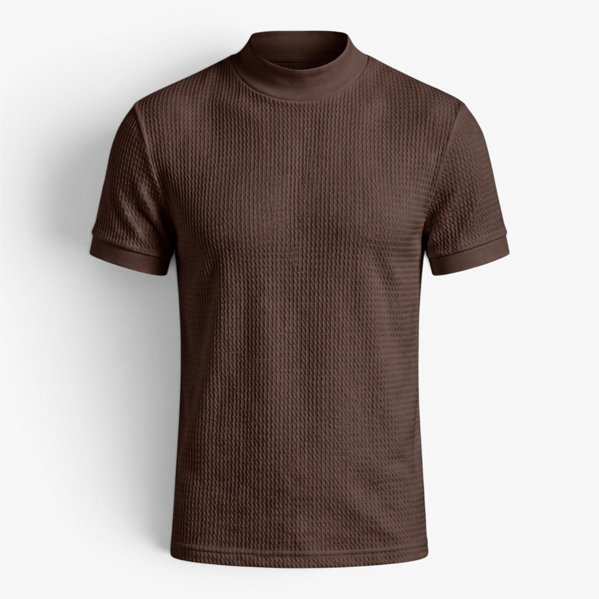 Old Fortune | Heren T-shirt met textuur en coltrui