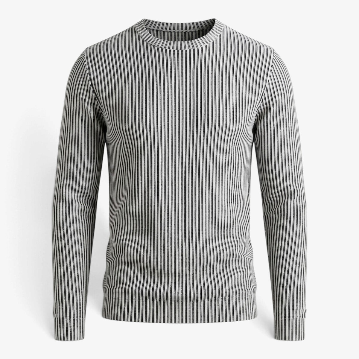 Old Fortune | Herrenpullover mit vertikalen Kontraststreifen