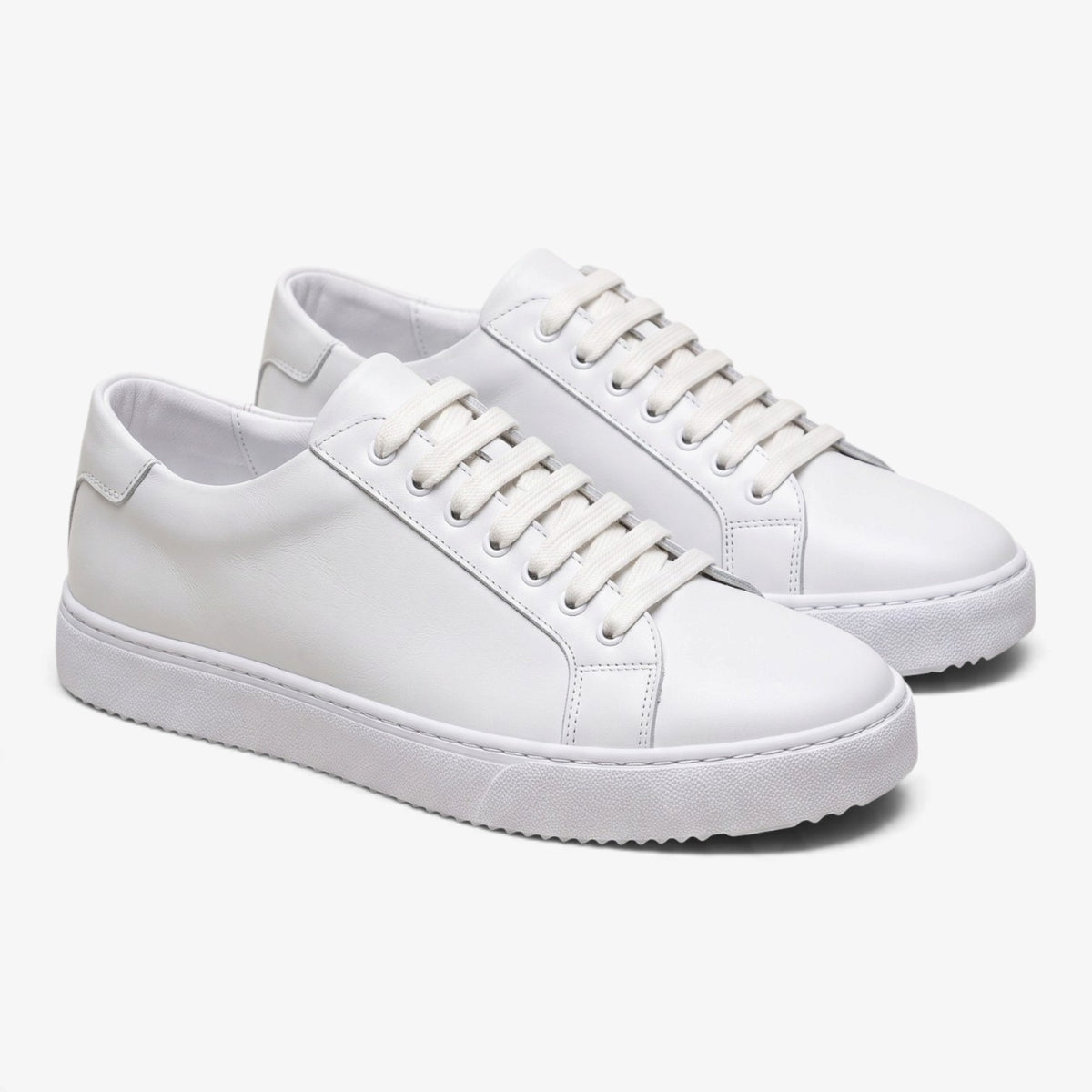 Old Fortune | Skórzane sneakersy sznurowane z grubą podeszwą