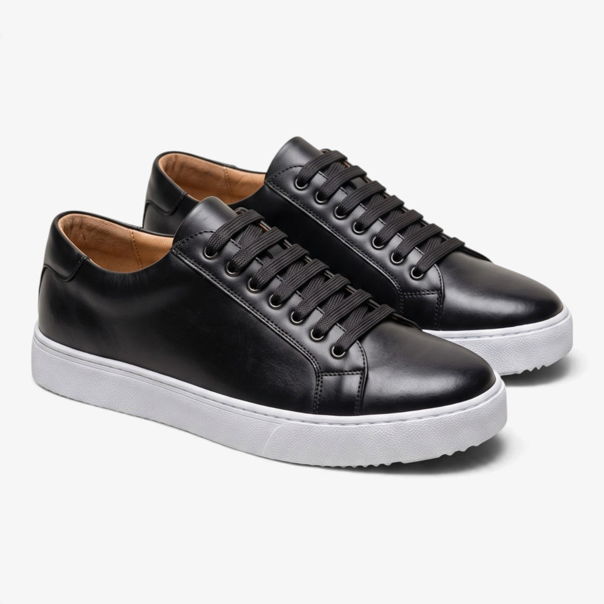 Old Fortune | Skórzane sneakersy sznurowane z grubą podeszwą