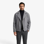 Old Fortune | Herren-Motorradjacke mit asymmetrischem Reißverschluss