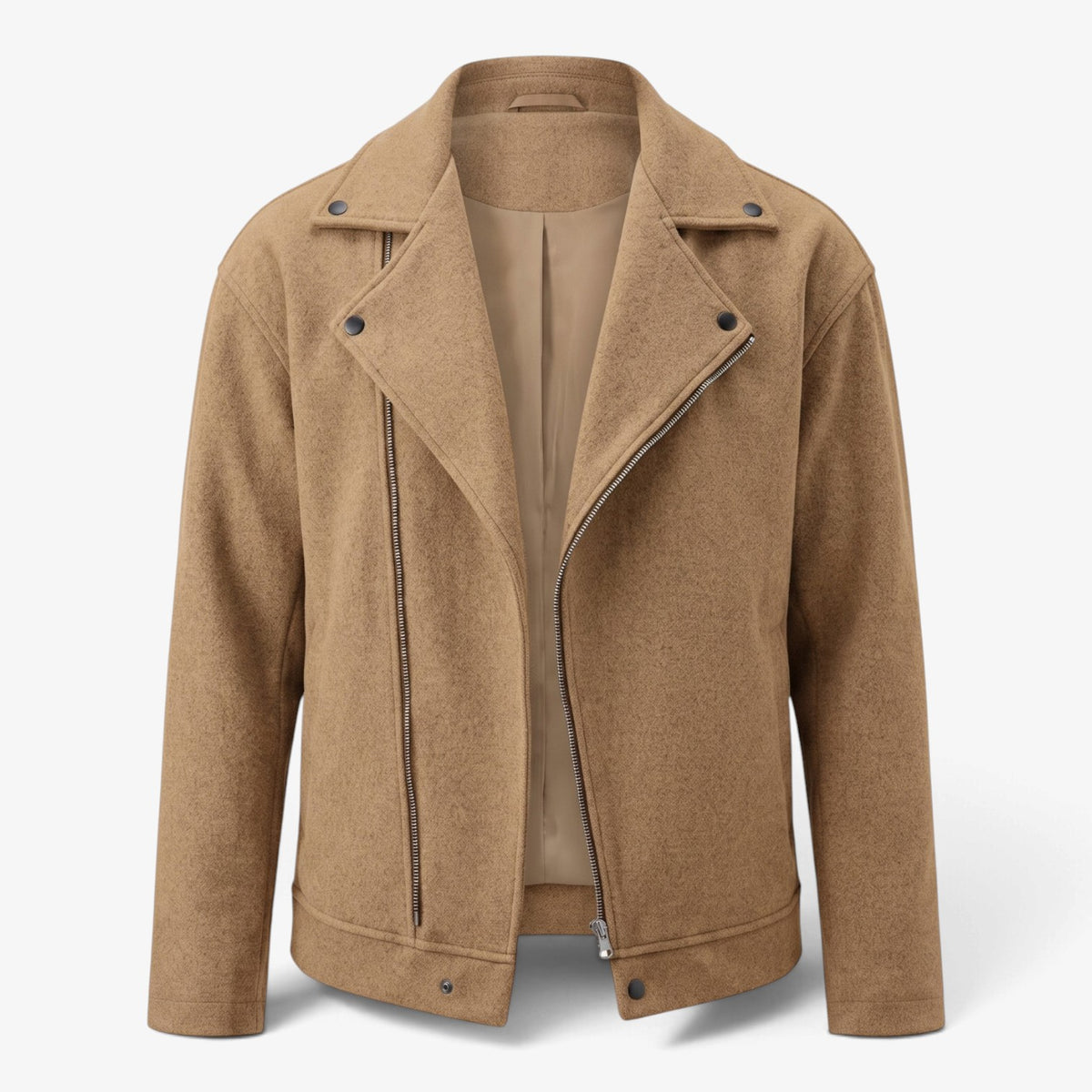 Old Fortune | Herren-Motorradjacke mit asymmetrischem Reißverschluss