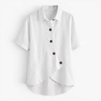 Old Fortune | Women's Blouse with Asymmetric Closure and Collar