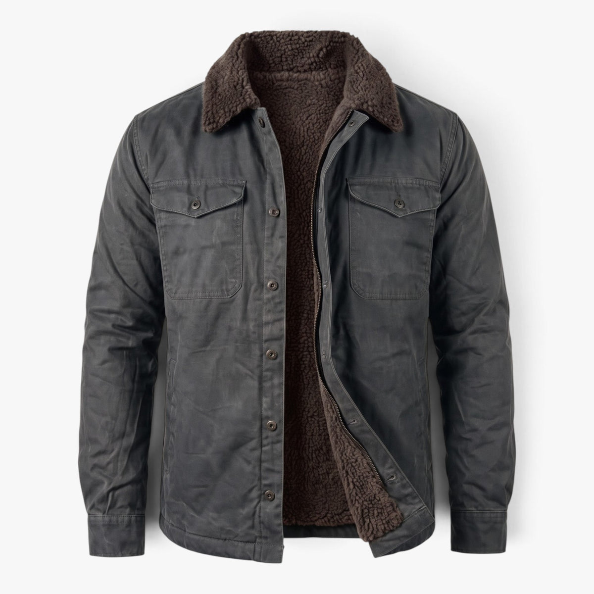 Old Fortune | Herrenjacke mit Sherpa-Kragen