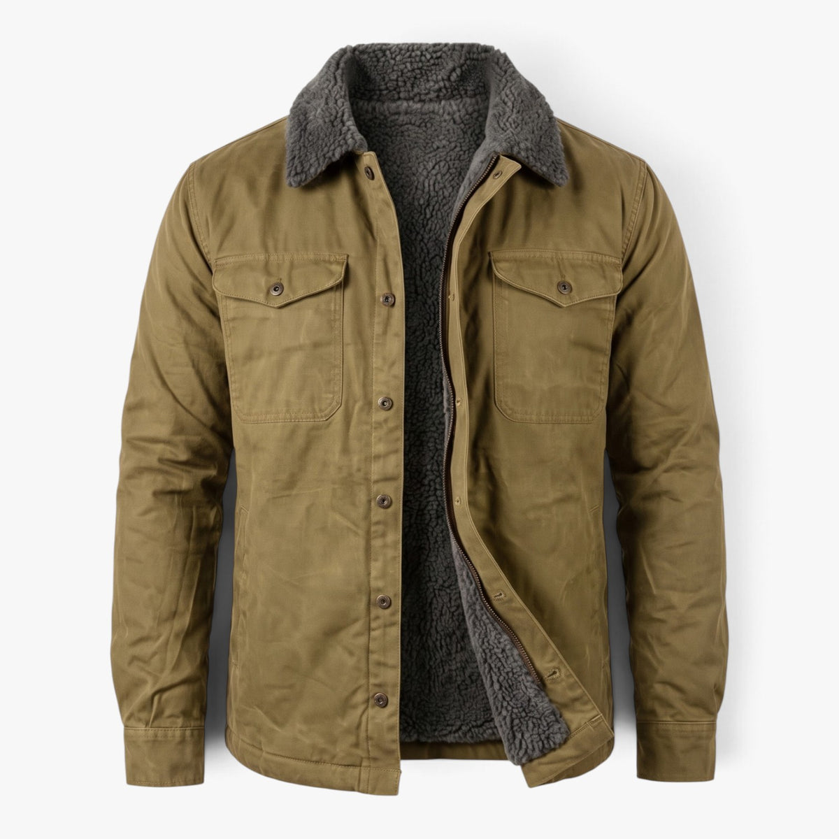 Old Fortune | Herrenjacke mit Sherpa-Kragen