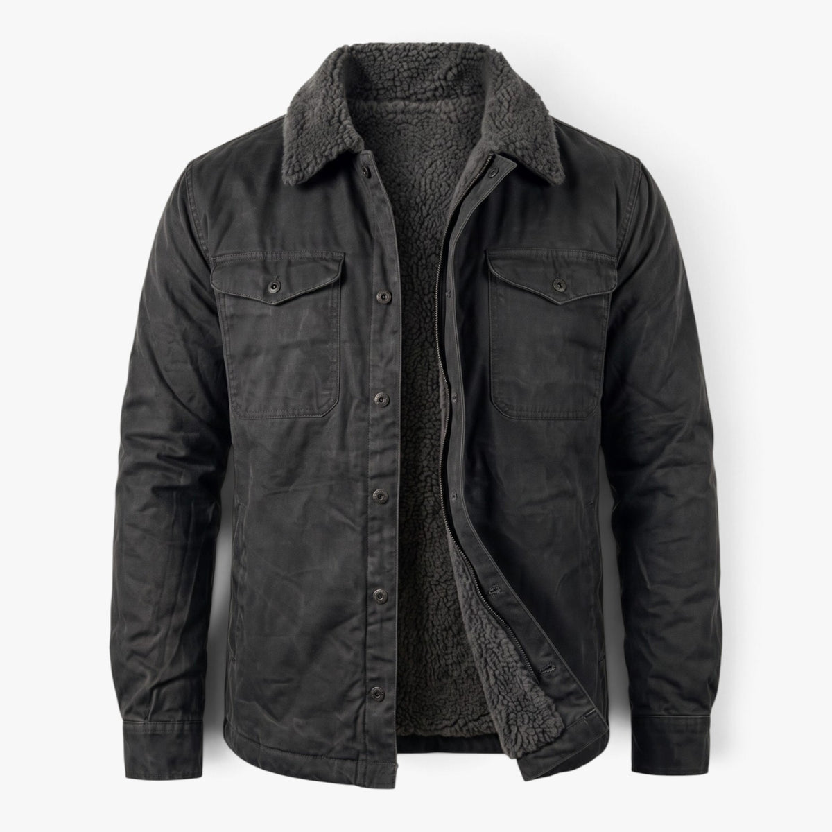 Old Fortune | Herrenjacke mit Sherpa-Kragen
