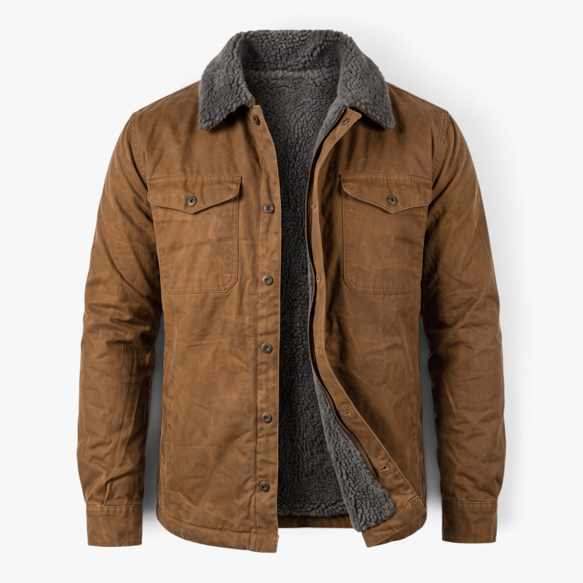 Old Fortune | Herrenjacke mit Sherpa-Kragen