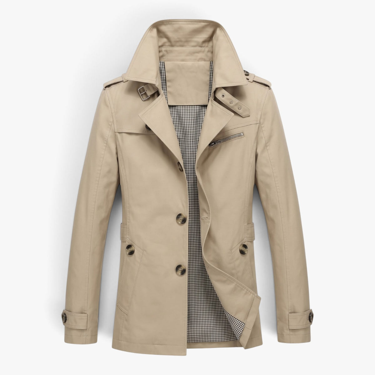 Old Fortune | Herrenjacke mit Kragen und Schulterklappen