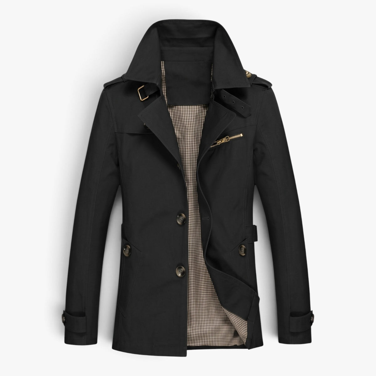 Old Fortune | Herrenjacke mit Kragen und Schulterklappen