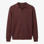 Old Fortune | Herren-Strickpullover mit Polokragen